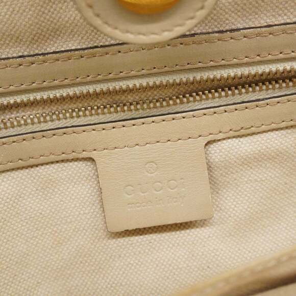 Gucci GG Canvas Sherry Line Tote Bag 257061 Brown Women's - Picture 5 of 16